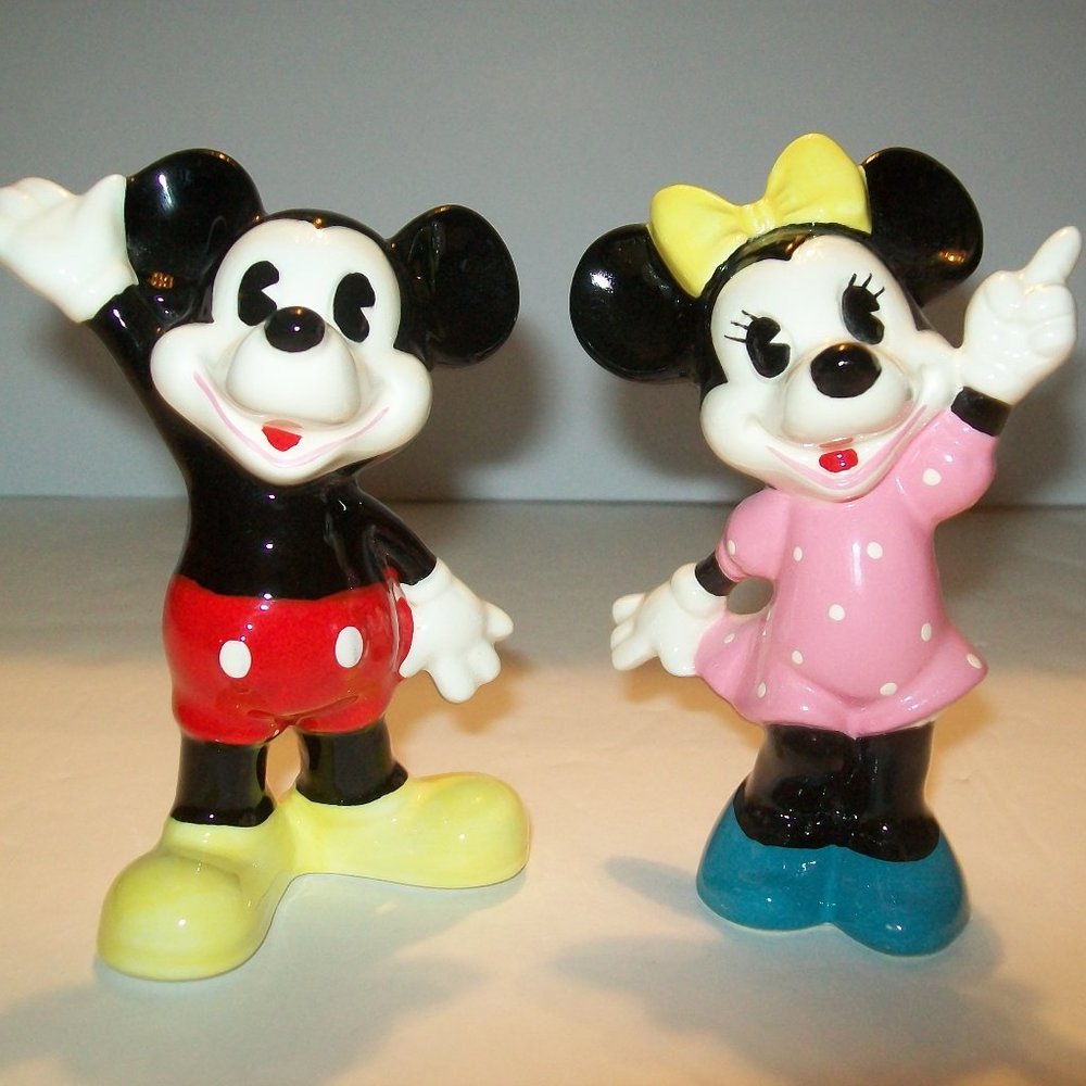 Disney World Mickey Mouse & Minnie Mouse Figurines